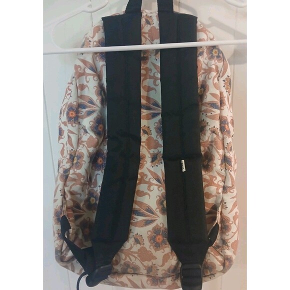 VANS Off the Wall Pink Beige Blue Floral Backpack - Picture 2 of 5